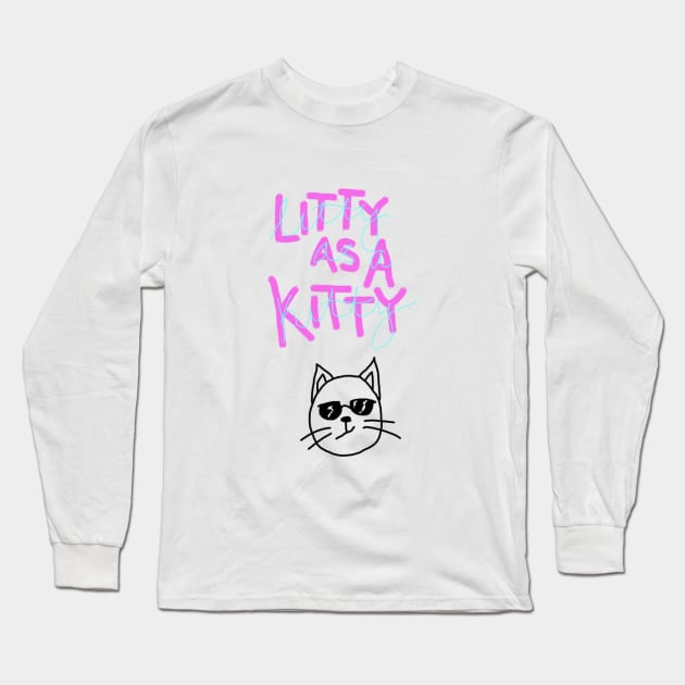 Lit Kat Long Sleeve T-Shirt by mailshansen